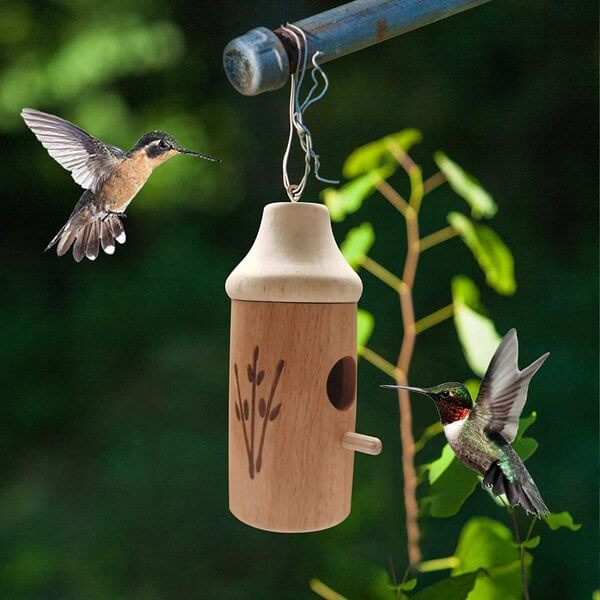 wooden hummingbird housekqm6b