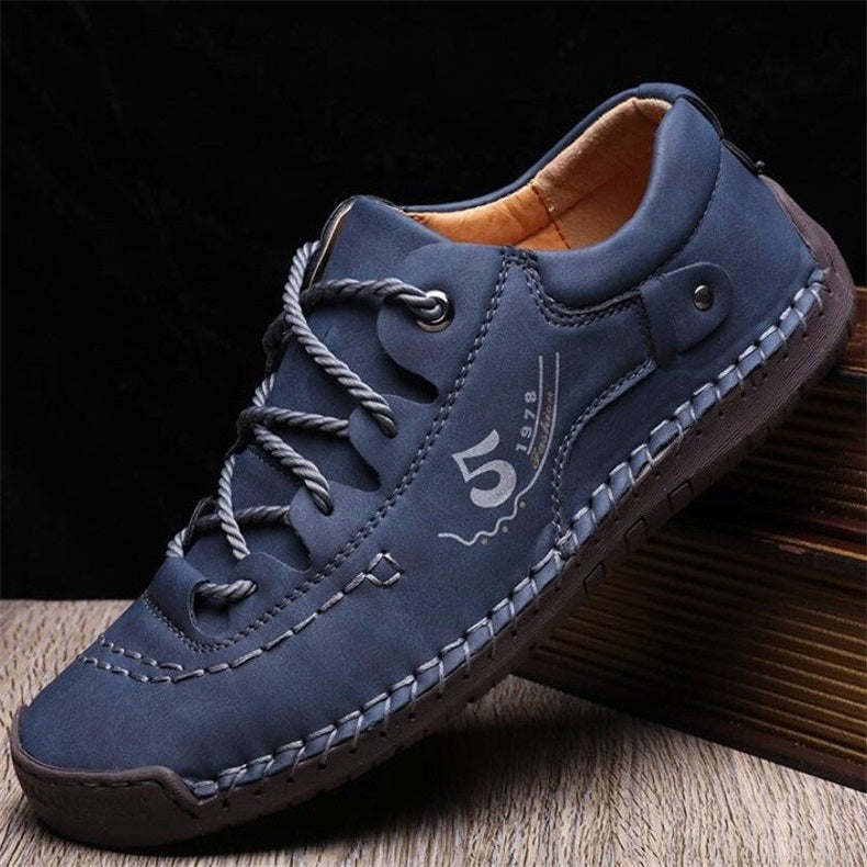 armando vintage leather handstitching casual shoes with supportive soles18emt
