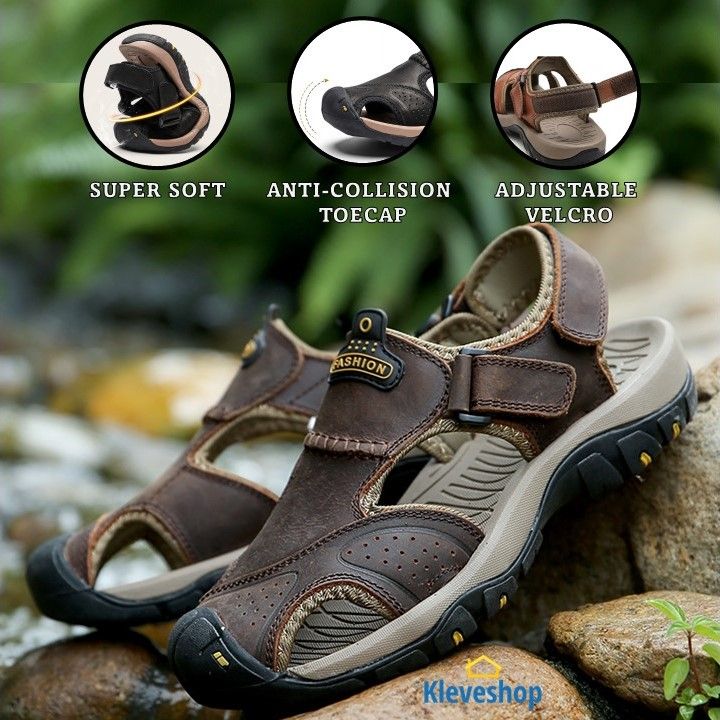 blair men orthopedic leather hiking sandalswpzee