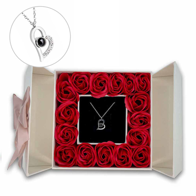 morshiny 16 soap roses jewelry box with necklace9atci