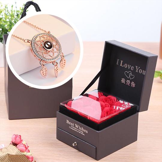 morshiny i love you rose box with necklace2dhhy
