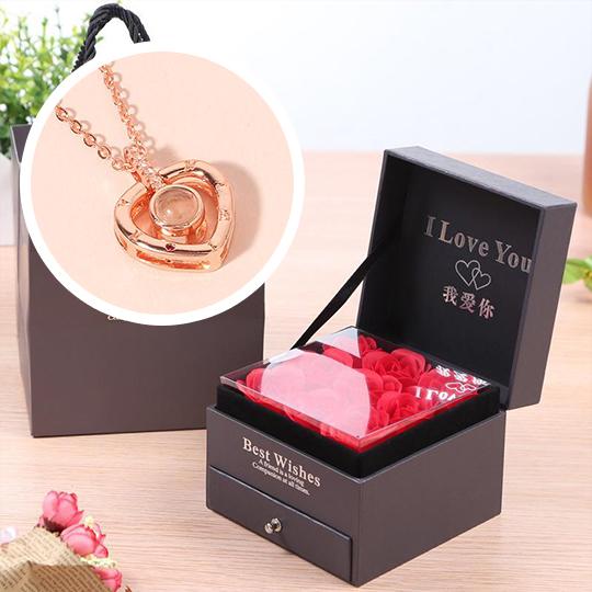 morshiny i love you rose box with necklace3ffvz