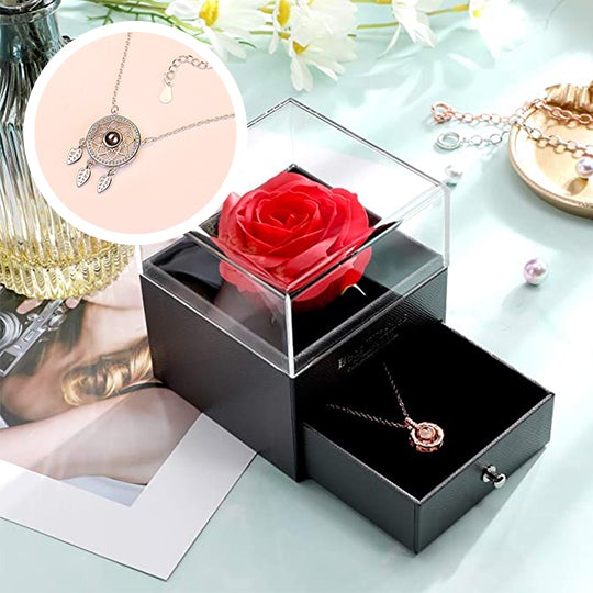 morshiny i love you rose box with necklacel9dv4