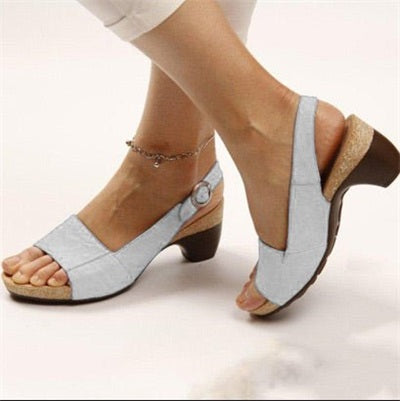 sursell womens elegant low chunky heel comfy sandalsocgwb