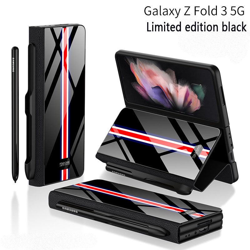 2022 new highend side pen slot carbon fiber embossed glass phone allinclusive z fold3