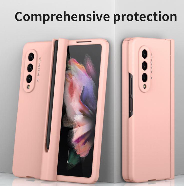 2022 new style with pen slot and tempered glass protective z fold 3 phone caseliozr