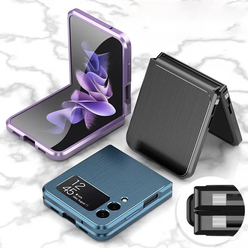 foldable metal protective case for samsung zflip 3sqqck