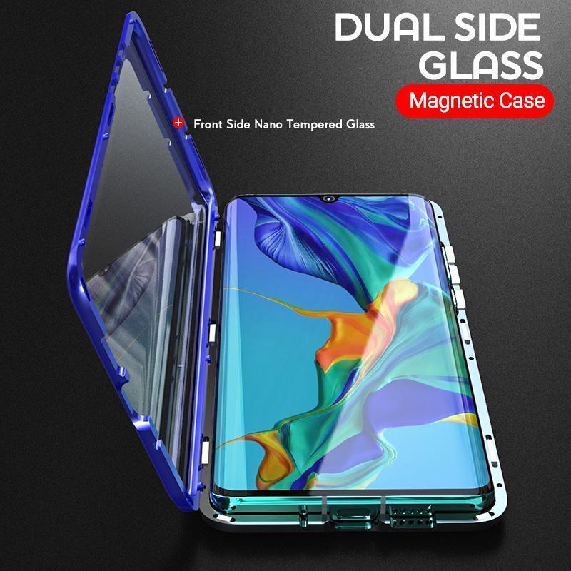 magnetic allinclusive mobile phone case doublesided tempered glassagjzy
