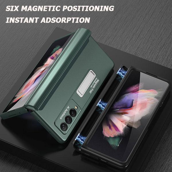 magnetic ultrathin folding full cover hinge samsung z fold3 protective case6fvee