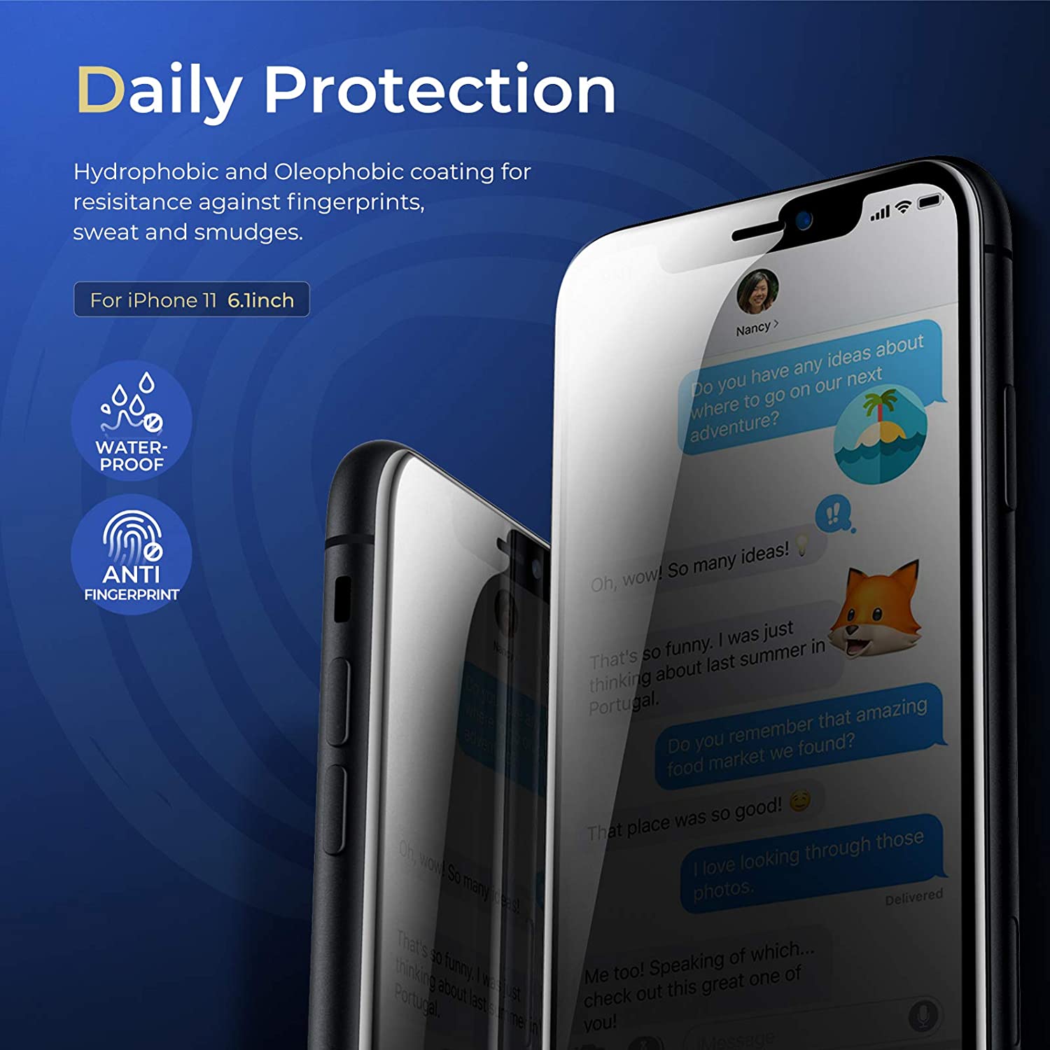 mobile phone shockproof privacy screen protectore5imt
