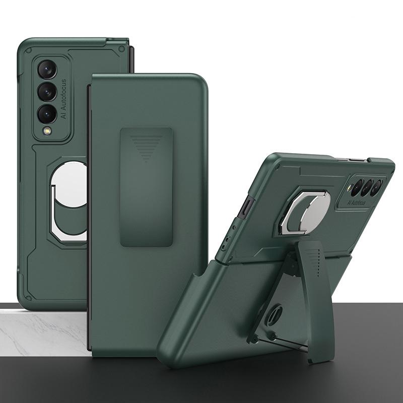 samsung z fold 3 mobile phone case armor military antifall hanging waist bag cover6qo3o