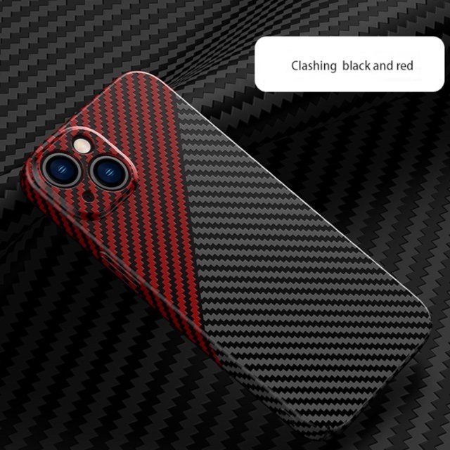 carbon fiber texture magnetic wireless charging iphone casecfirv