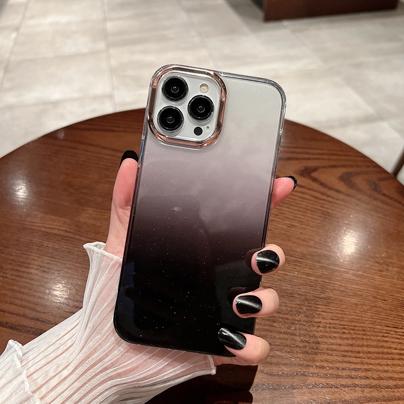 Starry Gradient Glitter iPhone Case