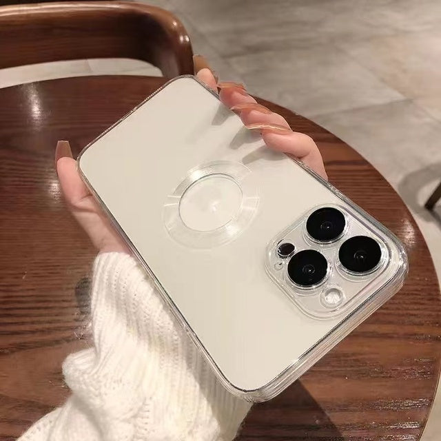 transparent plating magsafe iphone caseuzh35